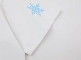 DAXUEN Gradient snowflake graphic t-shirt with dog character