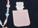 DAXUEN Short-sleeved polo shirt with cartoon bear design