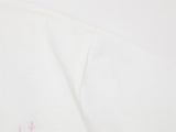 DAXUEN Embroidered short-sleeved t-shirt with colorful buttons
