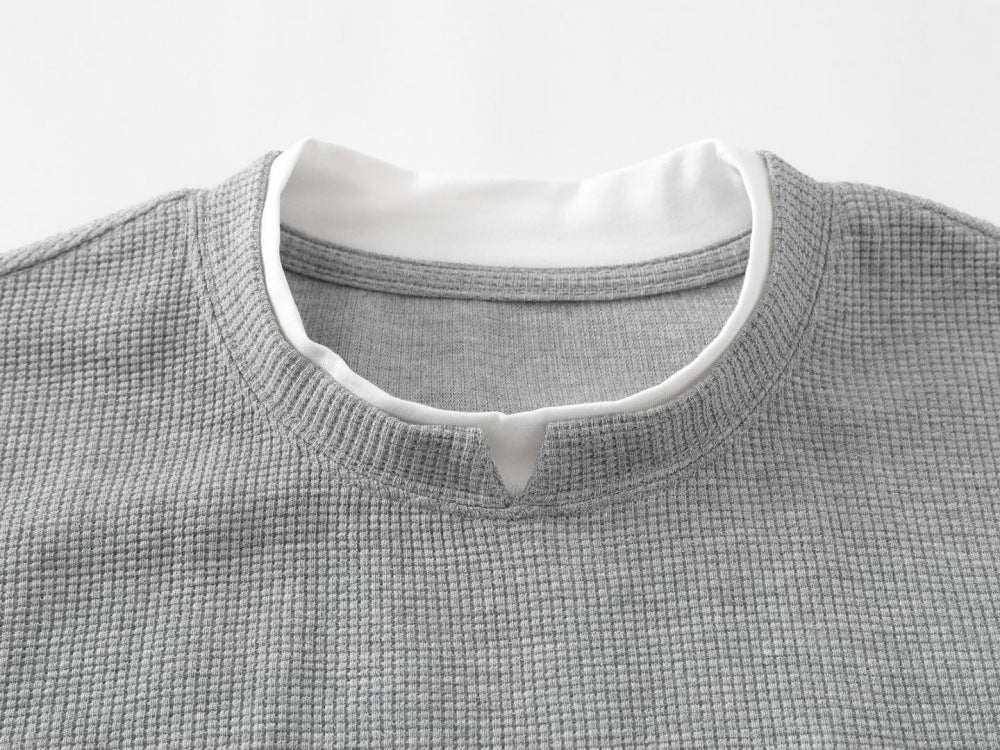 DAXUEN Layered crewneck short-sleeved t-shirt