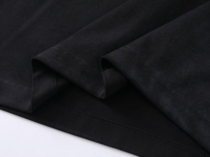 DAXUEN Bold oversized t-shirt with graphic embroidery and studs