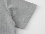 DAXUEN Layered crewneck short-sleeved t-shirt