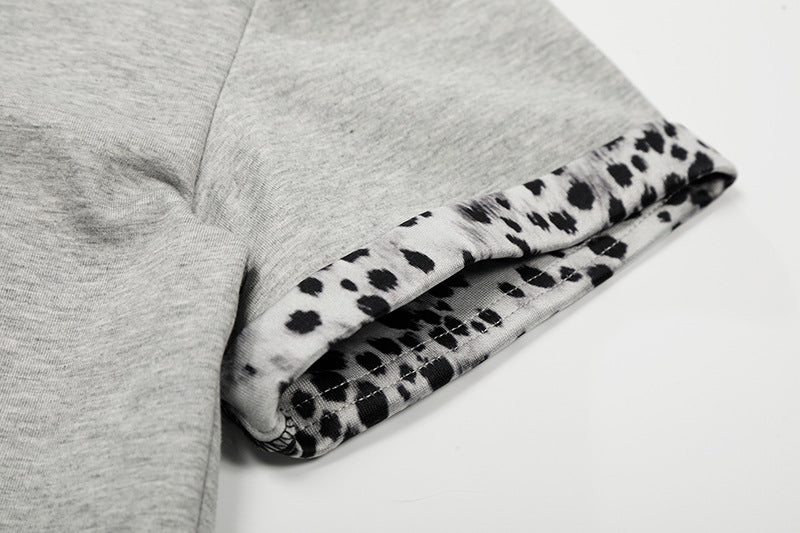 DAXUEN Short-sleeved polo shirt with spot print details