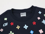 DAXUEN Colorful graphic oversized T-shirt with clover and star designs