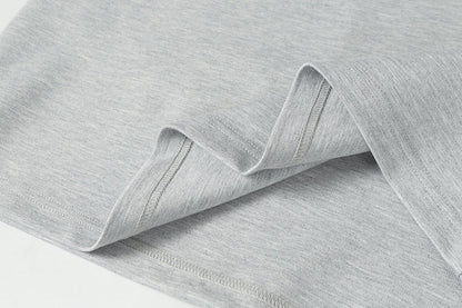 DAXUEN Short-sleeved ribbed crew neck t-shirt
