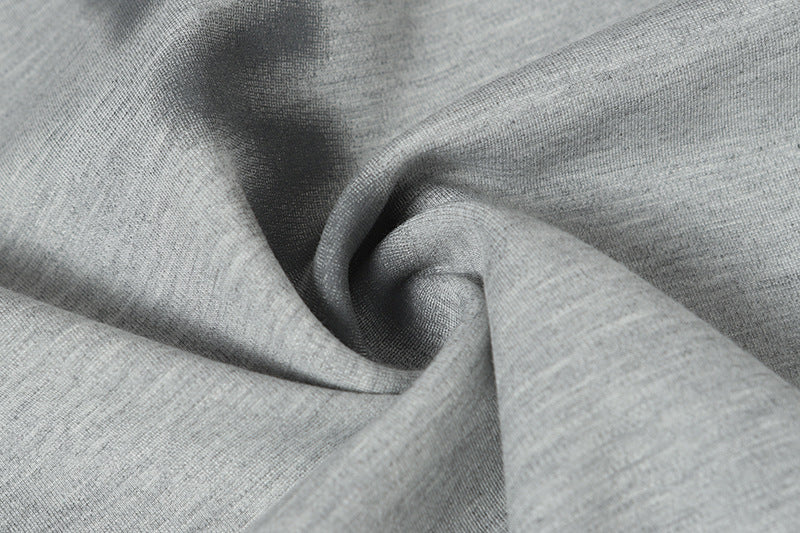 DAXUEN Short-sleeved ribbed crew neck t-shirt