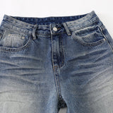 DAXUEN Wide-leg loose-fit denim jeans with high-rise waist