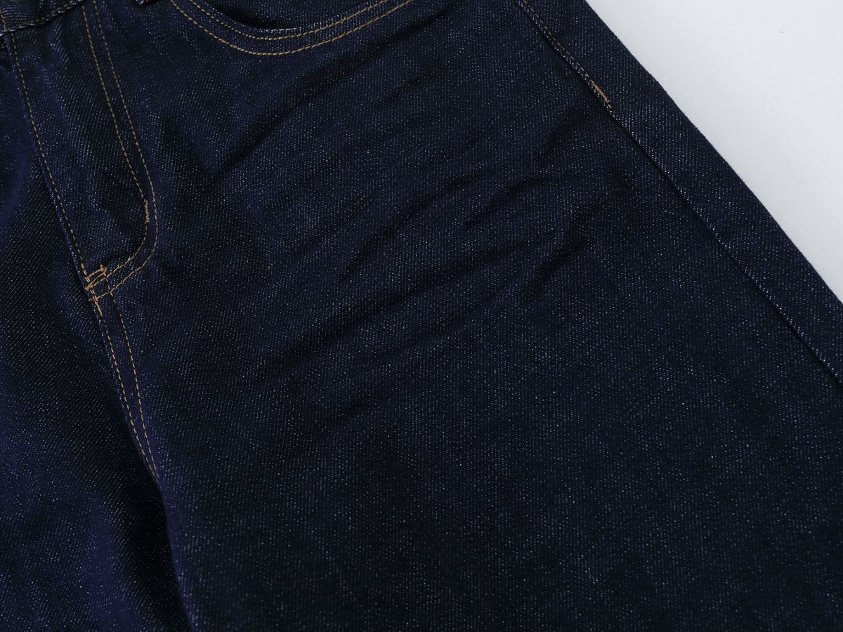 DAXUEN Wide-leg indigo blue jeans with contrast stitching