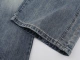 DAXUEN High-waisted wide-leg denim jeans in blue wash