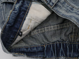 DAXUEN High-waisted wide-leg denim jeans in blue wash