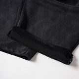 DAXUEN Distressed wide-leg sweatpants in black and grey