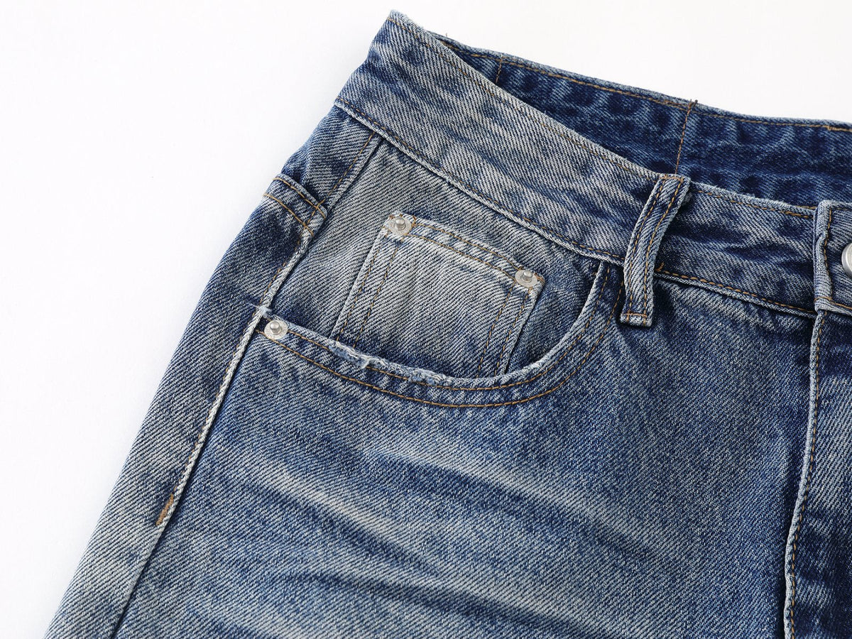 DAXUEN Wide-leg loose-fit denim jeans with high-rise waist