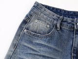 DAXUEN Wide-leg loose-fit denim jeans with high-rise waist