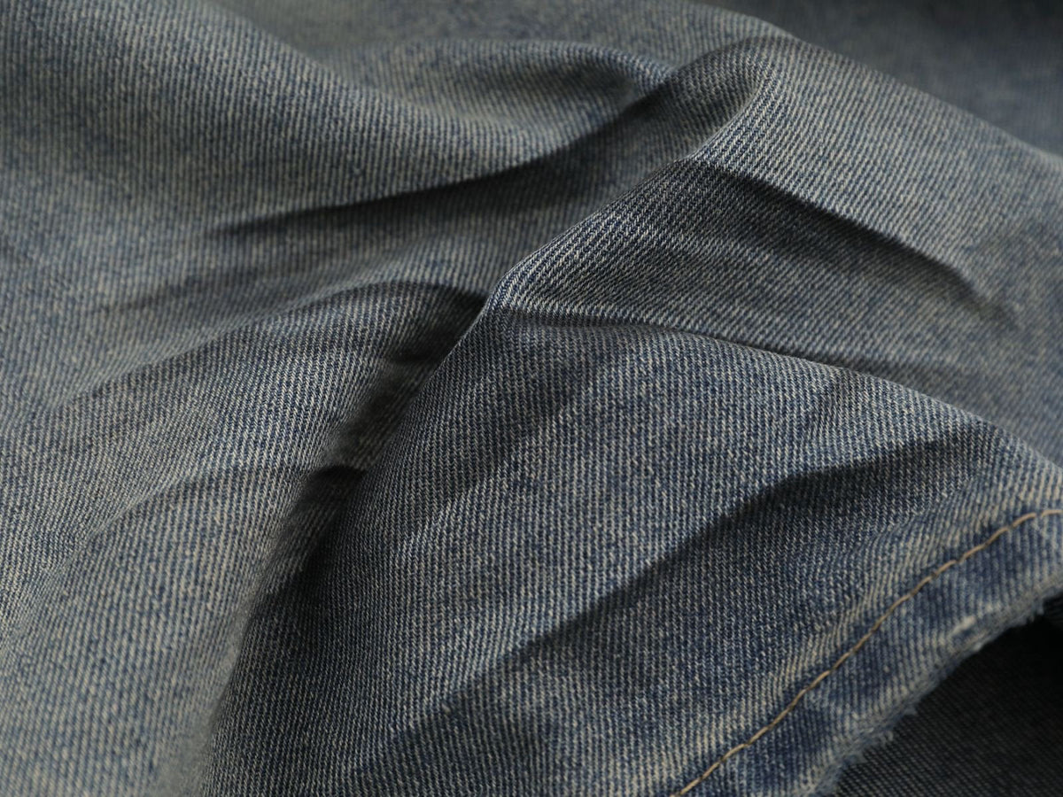 DAXUEN Wide-leg distressed denim pants