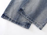 DAXUEN Wide-leg loose-fit denim jeans with high-rise waist