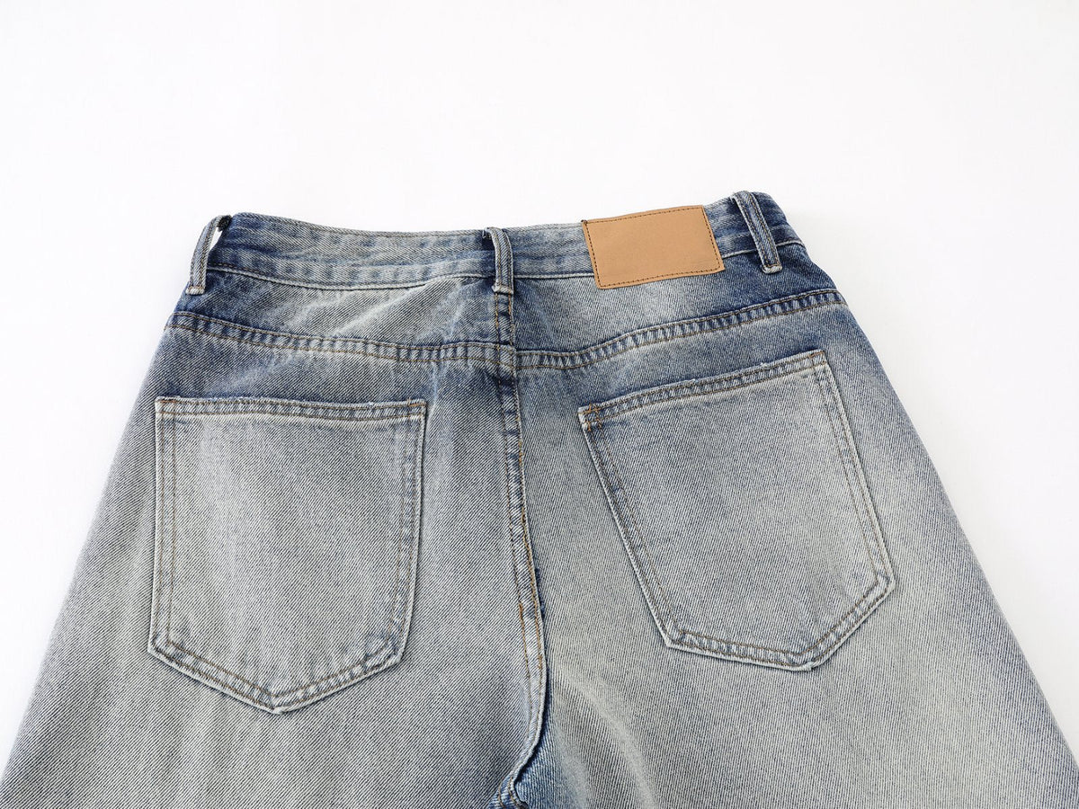 DAXUEN Wide-leg loose-fit denim jeans with high-rise waist