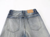DAXUEN Wide-leg loose-fit denim jeans with high-rise waist