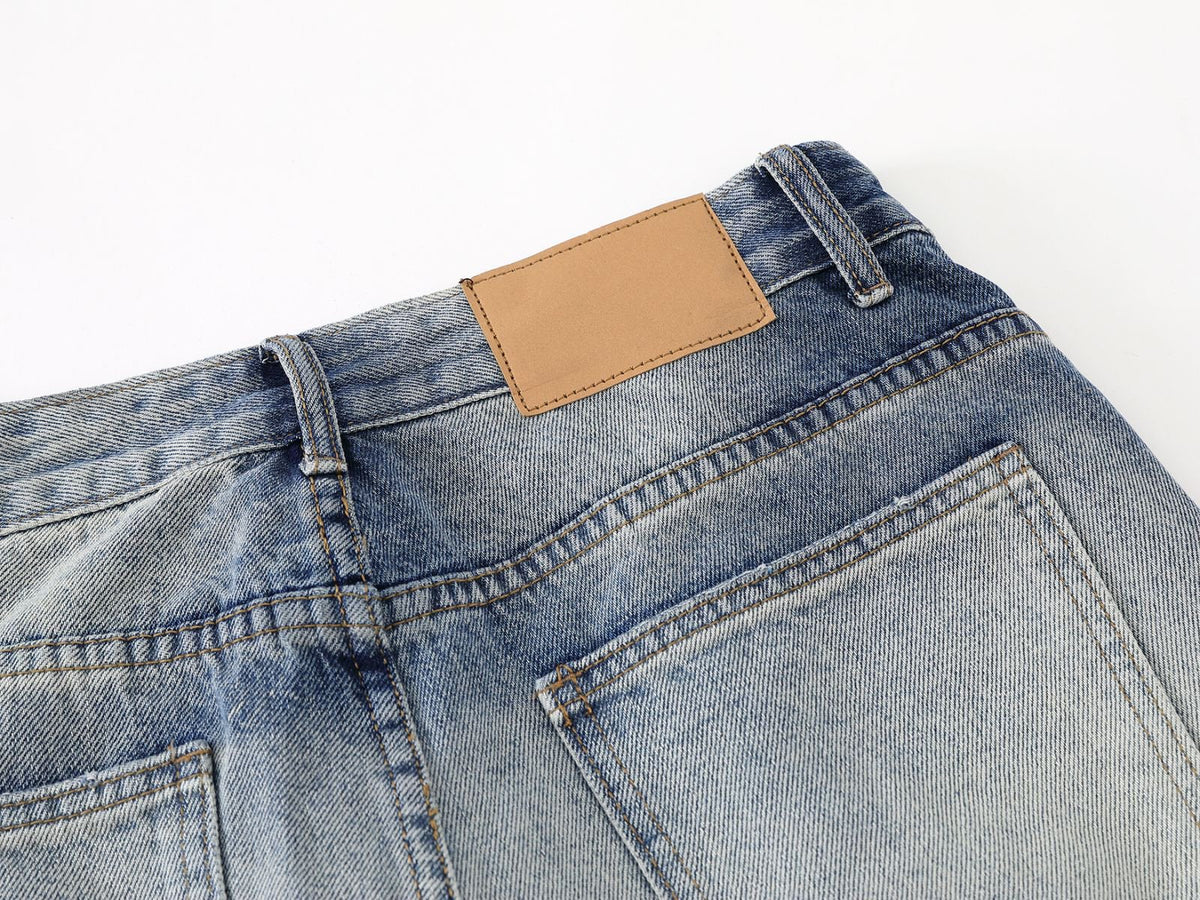 DAXUEN Wide-leg loose-fit denim jeans with high-rise waist
