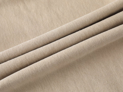 DAXUEN Beige high-waisted wide leg trousers