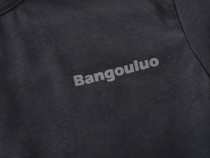 DAXUEN Gradient oversized short-sleeve T-shirt with text graphics