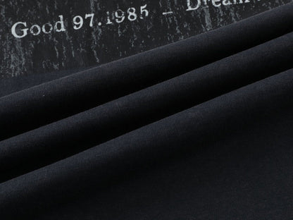 DAXUEN Distressed graphic t-shirt with raw edges