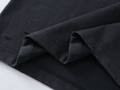 DAXUEN Distressed graphic t-shirt with raw edges
