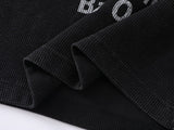DAXUEN Black and blue Bang Ouluo graphic short-sleeved T-shirt