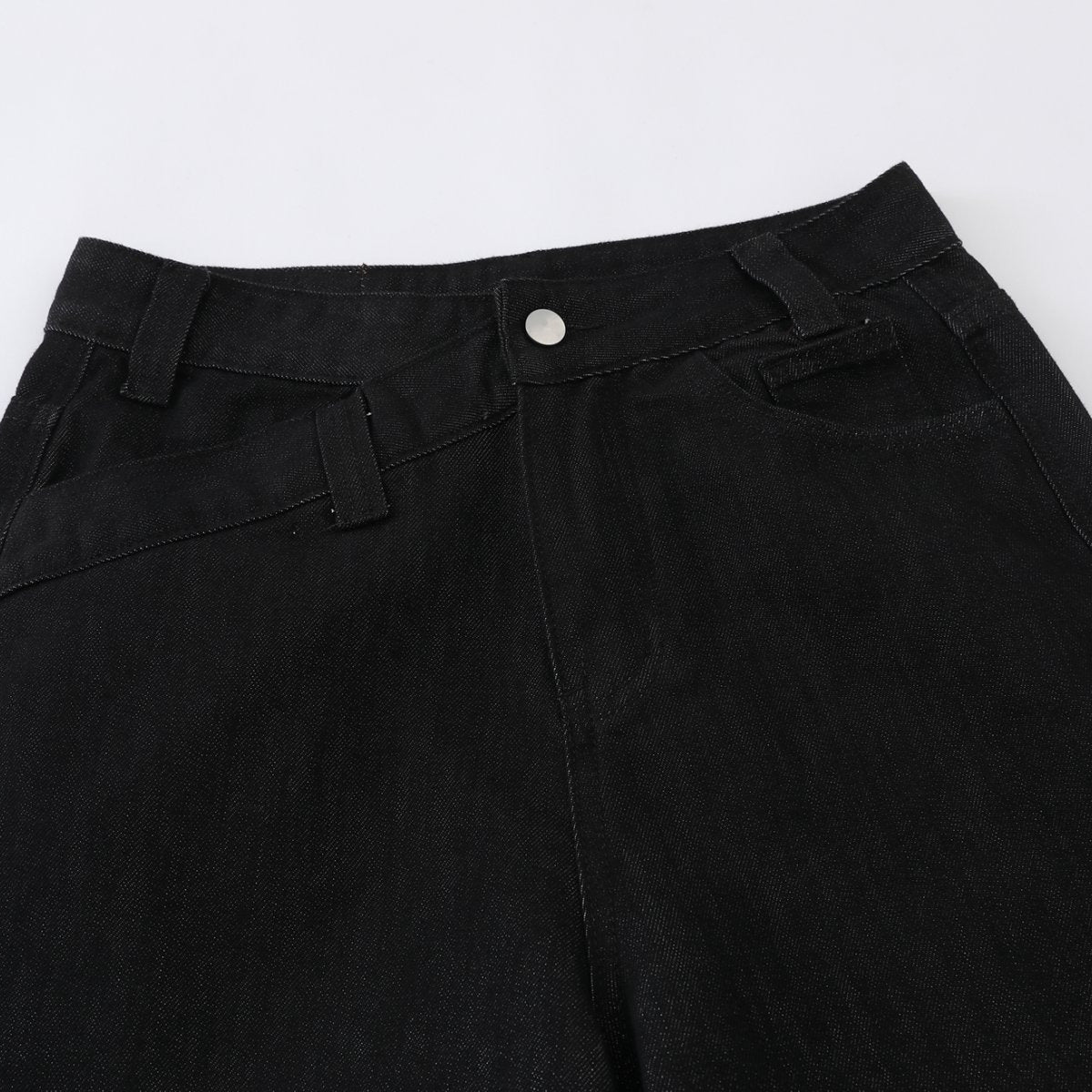DAXUEN High-waisted black wide-leg jeans