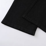 DAXUEN High-waisted black wide-leg jeans