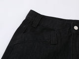 DAXUEN High-waisted black wide-leg jeans