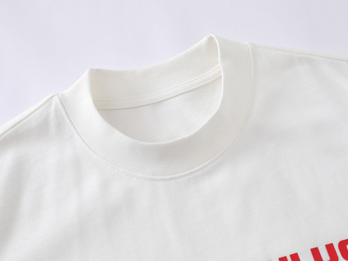 DAXUEN Bold graphic oversized t-shirt in black and white