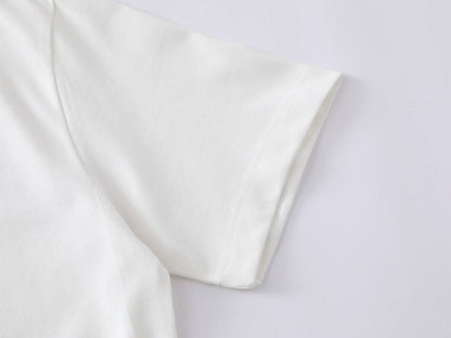 DAXUEN Bold graphic oversized t-shirt in black and white