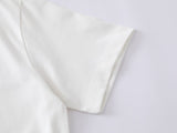 DAXUEN Bold graphic oversized t-shirt in black and white