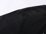 DAXUEN Distressed oversized crew-neck t-shirt with graphic prints