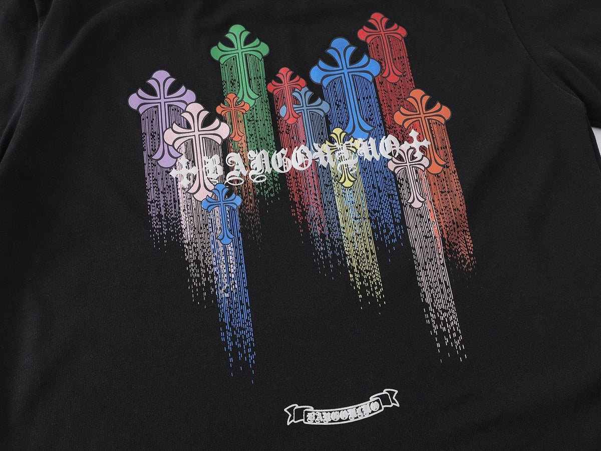 DAXUEN Oversized short-sleeved T-shirt with vibrant graphic print