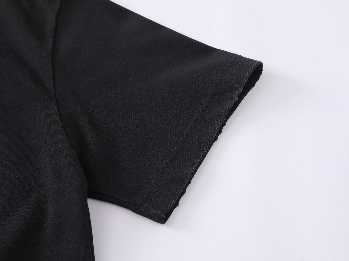 DAXUEN Oversized short-sleeved T-shirt with vibrant graphic print