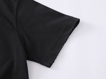 DAXUEN Oversized short-sleeved T-shirt with vibrant graphic print