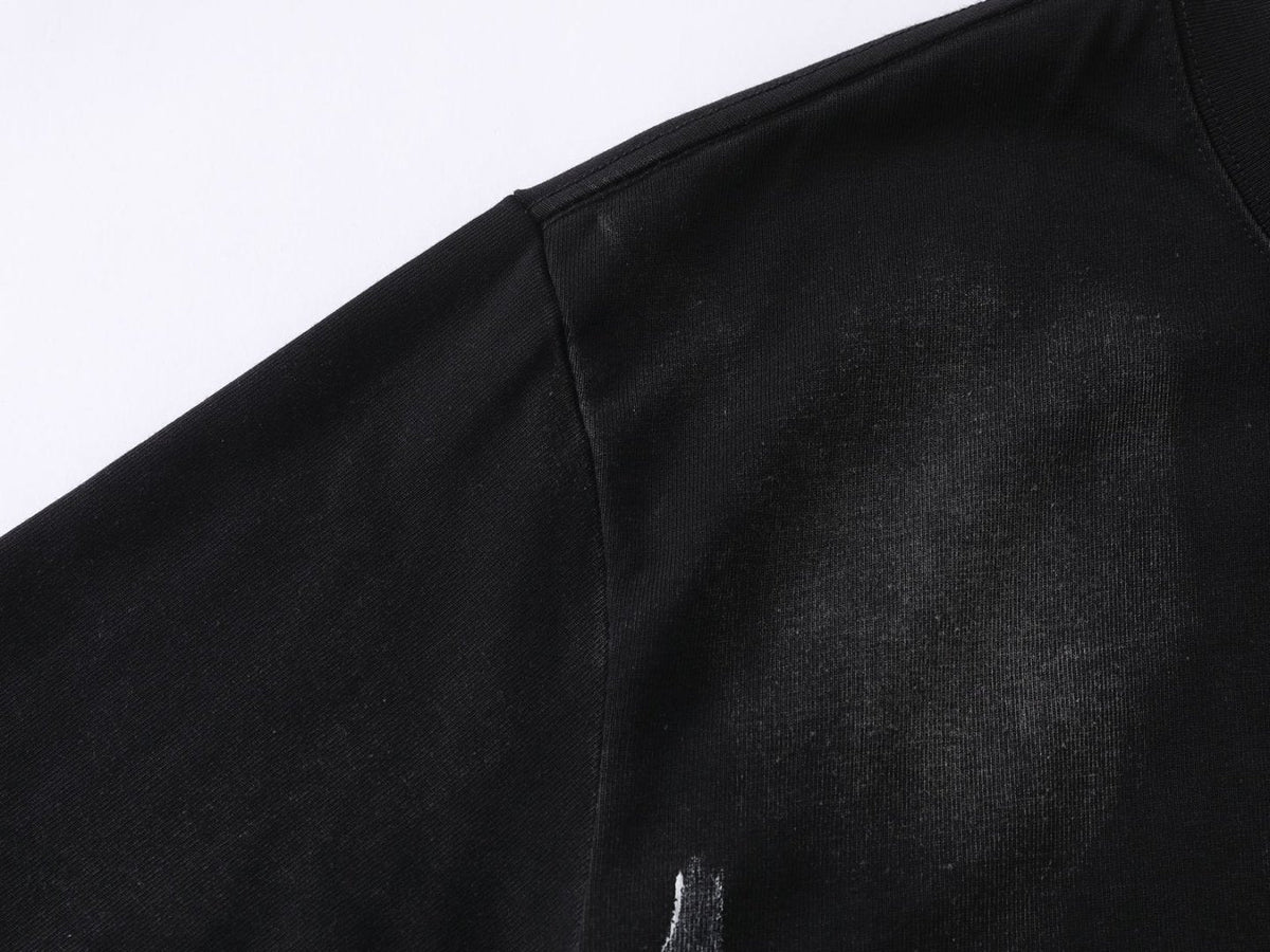 DAXUEN Gothic distressed oversized short-sleeved t-shirt