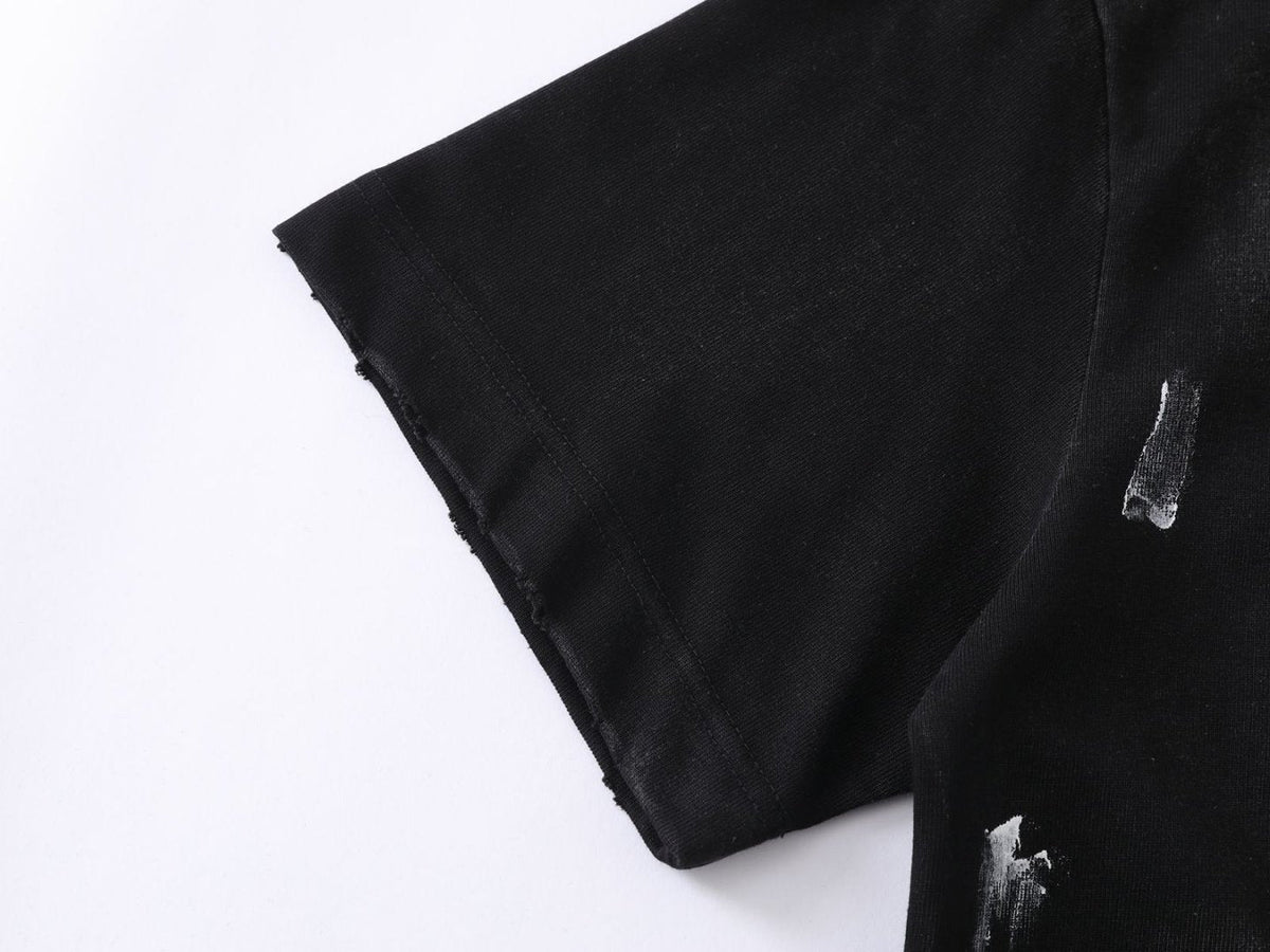 DAXUEN Gothic distressed oversized short-sleeved t-shirt