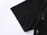 DAXUEN Gothic distressed oversized short-sleeved t-shirt