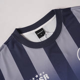 DAXUEN Gradient striped short-sleeved t-shirt with logo