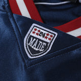 DAXUEN Oversized sports jersey t-shirt in navy blue and light blue