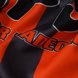DAXUEN Multi-panel short-sleeved t-shirt in grey, black, and orange