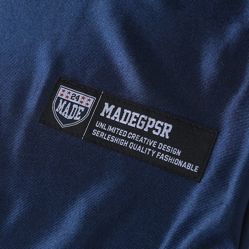 DAXUEN Oversized sports jersey t-shirt in navy blue and light blue