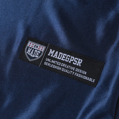 DAXUEN Oversized sports jersey t-shirt in navy blue and light blue