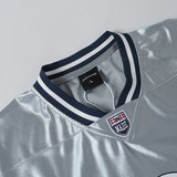 DAXUEN Oversized sports jersey t-shirt in navy blue and light blue