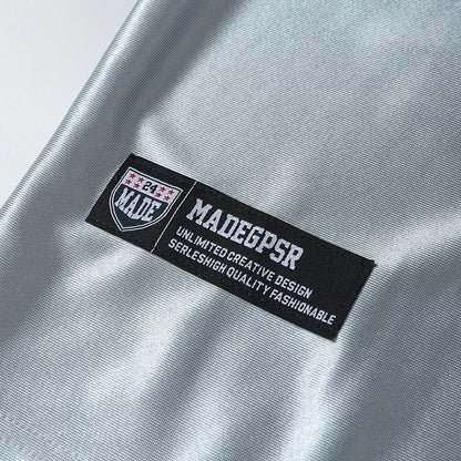 DAXUEN Oversized sports jersey t-shirt in navy blue and light blue