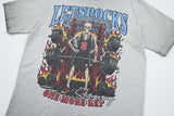 DAXUEN Skeletal graphic crewneck t-shirt with vintage finish