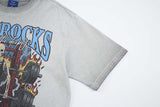 DAXUEN Skeletal graphic crewneck t-shirt with vintage finish