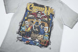 DAXUEN Oversized short-sleeve t-shirt with skull graphic
